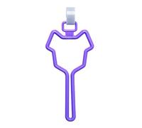 BaoFufc Bolsa de basura con clip ajustable, ligera, manos libres, soporte manos libres, se adapta a cualquier dispensador de bolsas de residuos de perros, color morado