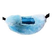 BaoFufc Bolsa de plátano colgante para animales pequeños, caja pequeña para mascotas, bolsa para loros, jaula de hámster, bolsa de plátano, azul