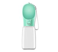BaoFufc Botella de agua portátil para perros de 300 ml, dispensador de agua para cachorros, taza de bebida de viaje con tazón, botella de agua de viaje para perros, raza grande