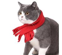 BaoFufc Bufanda gruesa para perro de Año Nuevo, color sólido, bufanda para mascotas, bufanda para gato, bufanda para perro, suministros de Navidad, accesorios para perros, pañuelo para mascotas,