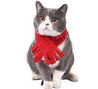 BaoFufc Bufanda gruesa para perro de Año Nuevo, color sólido, bufanda para mascotas, bufanda para gato, bufanda para perro, suministros de Navidad, accesorios para perros, pañuelo para mascotas,