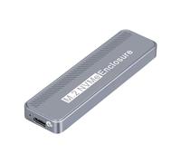BaoFufc Carcasa M.2 NVME de 20 Gbps USB 3.2 GEN2X2 tipo C NVME SSD para 2230/2242/2260/2280 NVME SSDs Caja externa LED