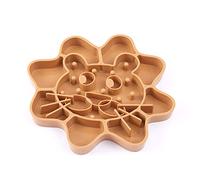 BaoFufc Comedero de alimentación lenta para gatos, cuenco para perros con forma de flor, cuenco para gatos con tapete de tratamiento saludable interactivo para perros y mascotas, cuenco de