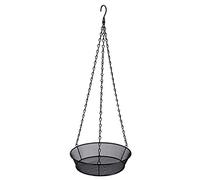 BaoFufc Comedero para pájaros, bandeja colgante, rejilla metálica, comedero para pájaros, bandeja de semillas para comedero para pájaros, exterior, jardín, terraza, decoración, estación de