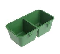 BaoFufc Comedero para pájaros de doble tazón, jaula de agua, bebida, dispositivo para comer loros para palomas y ardillas
