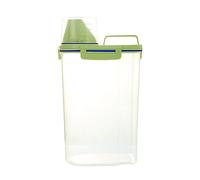 BaoFufc Contenedor hermético para almacenamiento de alimentos para mascotas, contenedor de comida para gatos con taza medidora, boquilla grande para vertido, dispensador de alimentos para mascotas,