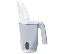 BaoFufc Cuchara de arena para gatos con soporte 2 en 1, pala de arena para gatos con contenedor de basura, cuchara de arena para gatos con bolsa adjunta, pala de arena para gatos con bolsa