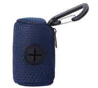 BaoFufc Dispensador de bolsas de recogida de excrementos de perro, práctico dispensador de bolsas de basura para mascotas, soporte para bolsas de basura para mascotas, color azul marino