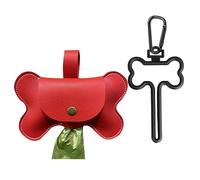 BaoFufc Dispensador portátil de bolsas para excrementos de perro con gancho para correa, dispensador de pieles para cachorros, para pasear al aire libre, suministros para mascotas, soporte para bolsas