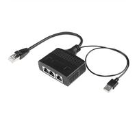 BaoFufc Distribuidor de redes LAN Ethernet RJ45 de 100 Mbps, 1 macho a 3 hembra, adaptador de puerto de enchufe extensor de cable, adaptador divisor de cable, adaptador de puerto, adaptador de