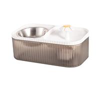 BaoFufc Fuente de alimentación para mascotas, fuente de alimentación automática visual, circulación de agua, filtro de máquina de agua, bebedero, cuencos de alimentación para perros pequeños, gatos,