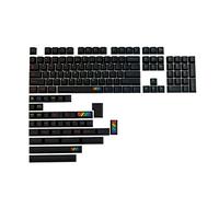 BaoFufc GMK Midnight Rainbow Keycaps PBT Dye Sublimation Keycap for Key Caps Enter 6.25U 7U Space 1.75U 2U S Gmk Keycaps Clone Black