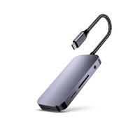 BaoFufc Hub de aluminio tipo C con USB 3.0 4K y tipo C, 3 puertos de transferencia de datos múltiples, divisor multipuerto expansor tipo C