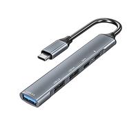 BaoFufc Hub USB 3.0 5 en 1, adaptador de concentrador USB de 5 Gbps, estación de acoplamiento de transmisión de datos de alta velocidad para laptop, móvil y más estación de acoplamiento para laptop,