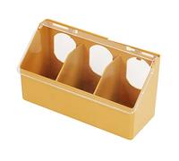 BaoFufc Jaula de alimentación para pollo, taza de agua colgante con clips y cubierta para plato de alimentación de palomas, 3 agujeros, comedero colgante para aves de corral
