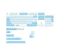 BaoFufc Juego de 136 teclas PBT Sublimación térmica Nieve para teclas para teclado mecánico, sublimación de tinte, teclas Pbt, teclas XDA, perfil DYE-SUB, teclas personalizadas en inglés