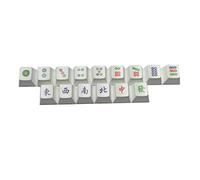 BaoFufc Juego de 15 teclas Mahjong para sublimación de tinte, teclado mecánico para teclas, teclas, PBT perfil OEM para teclas, tapas de teclas, fundas lindas