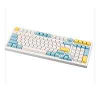 BaoFufc Juego de 152 teclas/set de teclas de doble disparo PBT para teclados mecánicos, teclas Sea Lemon