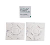 BaoFufc Juego de 2 almohadillas para patas de ratón, calcomanías para patas de ratón G102, bordes redondeados curvos, patas de ratón, patines de ratón, color blanco