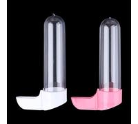 BaoFufc Juego de 2 comederos y bebedores para pájaros, dispensador de semillas y agua, comedero grande para pájaros para exteriores, 65 pulgadas, pequeño