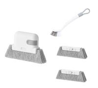 BaoFufc Juego de herramientas de cepillo para ranuras de ventana para puerta corredera, ranura de riel desmontable, cepillo de cepillo