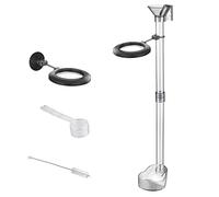 BaoFufc Juego de tubo de alimentación de camarones y platos, alimentador flotante apto para camarones en plantación para tubos de tanque, tubo de alimentación de camarones fácil de instalar, tubo de