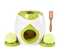 BaoFufc Juguete interactivo de entrenamiento para perros, pelota de alimentación lenta y dispensador de recompensas de alimentos, pelota de tenis, juguete dispensador de golosinas para perros, pelota