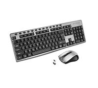 BaoFufc Kit de teclado y mouse de 104 teclas, juego combinado de mouse portátil para laptop, computadora de escritorio, teclado inteligente, juego de mouse para juegos