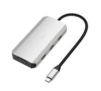 BaoFufc Los convertidores divisores USB C a 4K disfrutan de una calidad visual con múltiples pantallas, estación de acoplamiento USB C 4K (1 x 60 Hz + 1 x 30 Hz) USB C múltiples pantallas