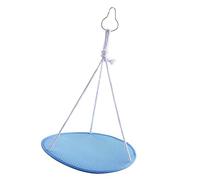 BaoFufc Preciosa cama colgante para mascotas, diseño de lagartos, hecha a mano, hamaca para mascotas, cómoda y transpirable, para interiores, cama colgante para mascotas, malla azul