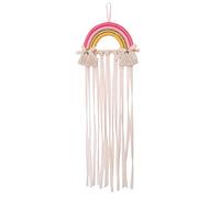 BaoFufc Soporte coreano para colgar en la pared, diseño de arco iris, accesorios de almacenamiento, organizador de cinturón, decoración de lazos para el pelo, cinturón de almacenamiento
