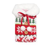 BaoFufc Suéter de Navidad, cubierta antipolvo para botella de vino, decoración de Navidad, decoración del hogar, cena, regalo, adorno de Año Nuevo 2023, funda para botella de vino de Navidad, a