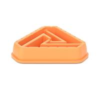 BaoFufc Tazón de alimentación lenta para perros de alimentación lenta para perros y gatos de raza grande, color naranja