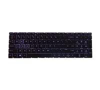BaoFufc Teclado de versión estadounidense Unibody ForHP Gaming 15-CX TPN-C133 15-DK 15T-DK TPN-C141 15-EC TPN-Q229 16-A retroiluminado bien probado teclado para computadora portátil con