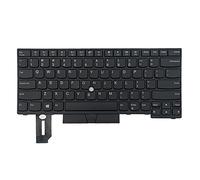 BaoFufc Teclado negro inglés para laptop LenovoThinkPad E480 E485 E490 L480 T480S T490 01YP280 Laptop Us Layout Keyboard