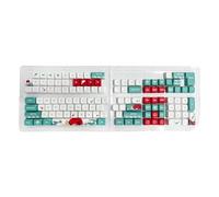 BaoFufc Teclas 125 PBT Sublimación de Calor XDA Coral Sea Teclas para Gaming Teclados Mecánicos XDA Teclas Teclas XDA Uso a Largo Plazo