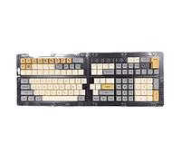 BaoFufc Teclas XDA Perfil PBT Teclas para 61/64/68/75/87/98/104 teclados Gamers Coder Dye-Sublimation Cute Keycap Replacement Ergonomic Keycaps