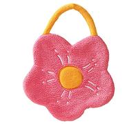 BaoFufc Toalla de mano con forma de flor, pañuelo de microfibra superabsorbente, toalla colgante para baño, cocina, paño para niños, toalla colgante, color rojo rosa