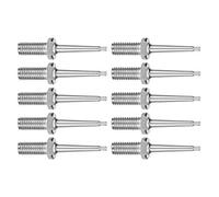 BAOFUYA 10 Uds. Pin de Etiqueta para Oreja, Accesorios de Acero Inoxidable, Aguja Duradera para Etiquetado de Ganado, Perfecto para Uso en Ganado, Cerdos y Ovejas