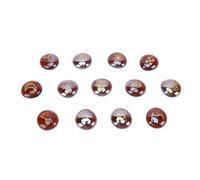 BAOFUYA 13 Piedras de Runa de Cristal Grabadas en Oro, Tamaño de Bolsa de Cartera Pequeña, Juego de Oración por Riqueza y Suerte para Manualidades de Meditación de Yoga y Más
