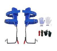 BAOFUYA 2 Puntas para Trepar árboles, Kit de Escalada para Arboristas Ajustables de Acero, Espuelas Antideslizantes para Trepar árboles para Recoger Frutas, Podar, Recortar, Registrar,