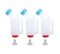BAOFUYA 3 Biberones de Alimentación para Cordero, 500 Ml, Comederos de Leche de Cabra Lavables, Botellas de Leche para Ganado, para Ovejas, Terneros, Otros Mamíferos, Lechones, Gatitos y