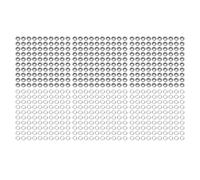 BAOFUYA 300 Sets Ojales de las Arandelas con Lavadoras, Mejoran Sus Proyectos de Tela Oculares de Costura de Acero Inoxidable Ampliamente Utilizados para Zapatos de Ropa (6 mm) (GRAY)