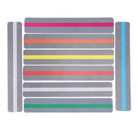 BAOFUYA 8pcs Guiado Resaltado Superposiciones Coloreado Herramienta de Plástico para Marcadores para Mejorar la Fluidez de Lectura