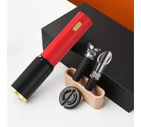 BAOFUYA Abridor de Vino Eléctrico, Abridor de Sacacorchos Cortador de Papel de Aluminio de Operación con un Solo Toque para el Hogar, Cocina, Fiesta, Boda