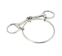BAOFUYA Acero Inoxidable Horse bit bit Strong Stronging Outdoor Anning para Equipos de Caballos de 125 Mm, Acero Inoxidable, 5 Pulgadas