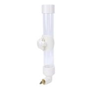 BAOFUYA Alimentador Automático de Agua para Loros, Dispensador de Agua para Jaula de Pájaros de 260 Ml, Bebedero Transparente para Jaula de Pájaros para Periquitos, Cacatúas, Periquitos, (White)