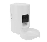 BAOFUYA Alimentador Automático de Mascotas, WiFi Smart Sensor Cat Dispenser Food Dry Food Feeder para Perros Cats (White)