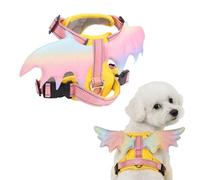 BAOFUYA Arnés para Mascotas a Prueba de Escape, sin Deslizamiento, Ajuste Seguro, Diseño 3D, Chaleco Ajustable con Alas Suaves para Gatos, Gatitos, Cachorros, Perros Pequeños, Via
