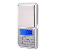 BAOFUYA Báscula Digital Portátil de 500g y 0.1g, Balanza de Bolsillo Mini con Retroiluminación Azul y Función de Conteo para Pesar Alimentos Joyas